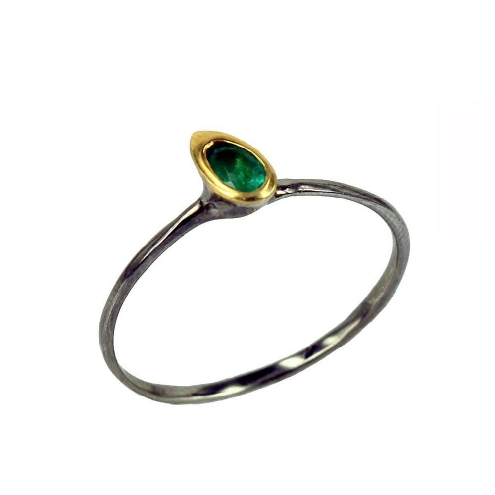 Stacking Emerald Ring-Rings-AdiOre Jewels