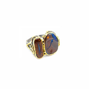 One Of A Kind Boulder Opal Ring