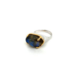 One Of A Kind Carved Labradorite Ring