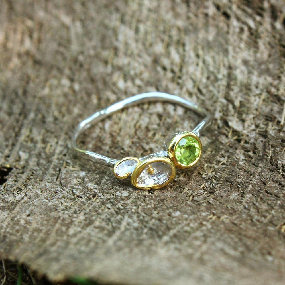 Stacking Peridot Ring-Rings-AdiOre Jewels