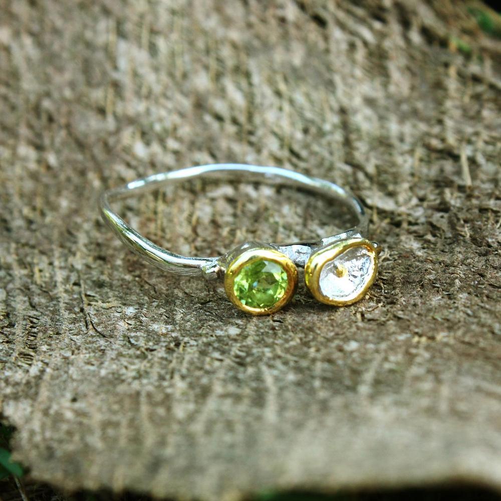 Stacking Peridot Ring-Rings-AdiOre Jewels