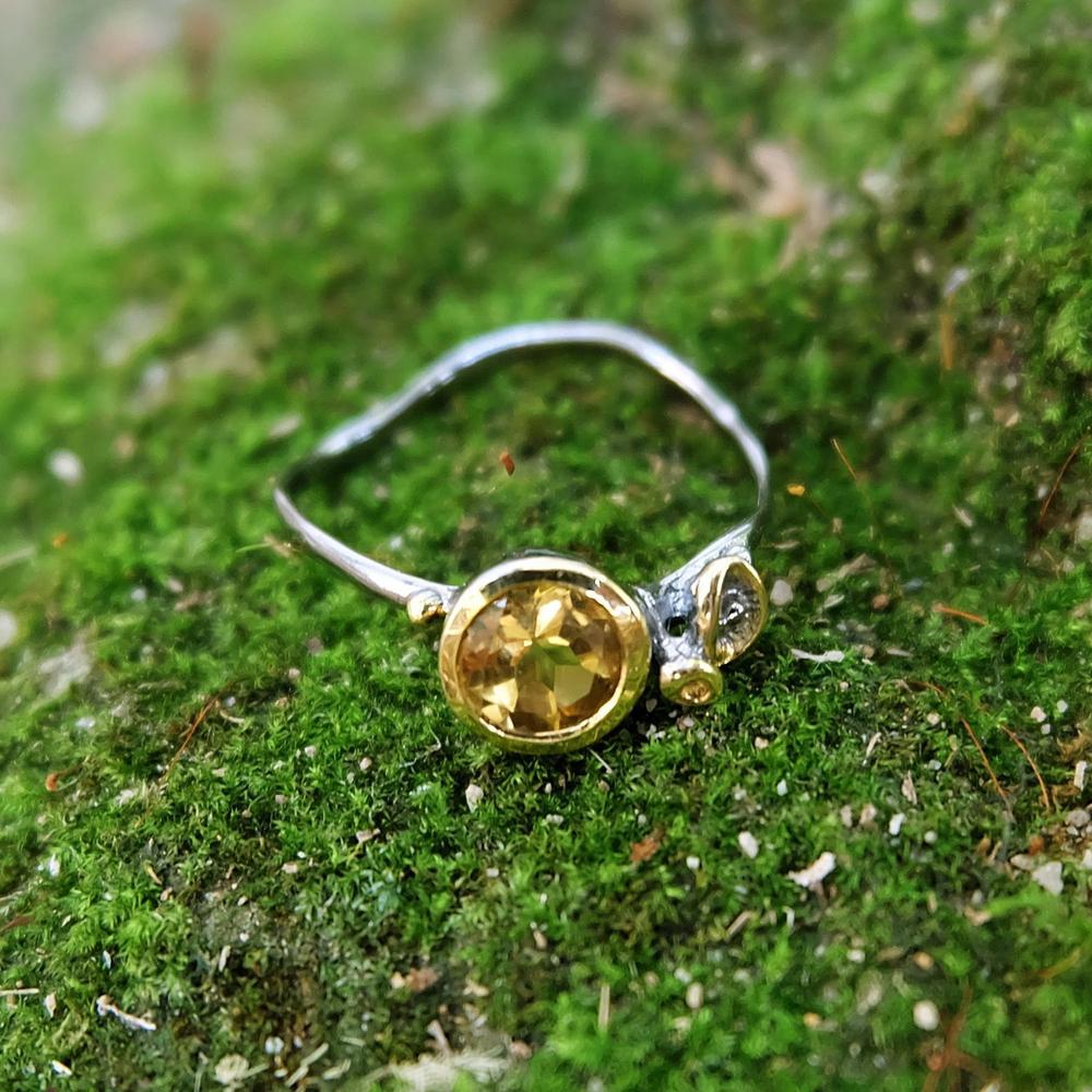 Stacking Citrine Ring-Rings-AdiOre Jewels