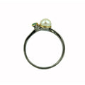 Stacking Emerald and Fresh Water Pearl Ring-Rings-AdiOre Jewels