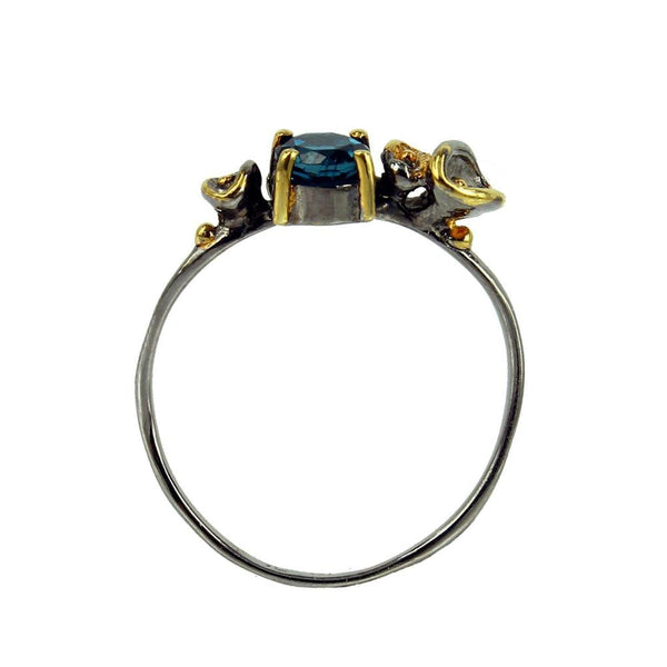 Stacking London Blue Topaz Ring-Rings-AdiOre Jewels