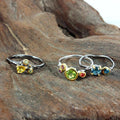 Stacking Sapphire and Peridot Ring-Rings-AdiOre Jewels