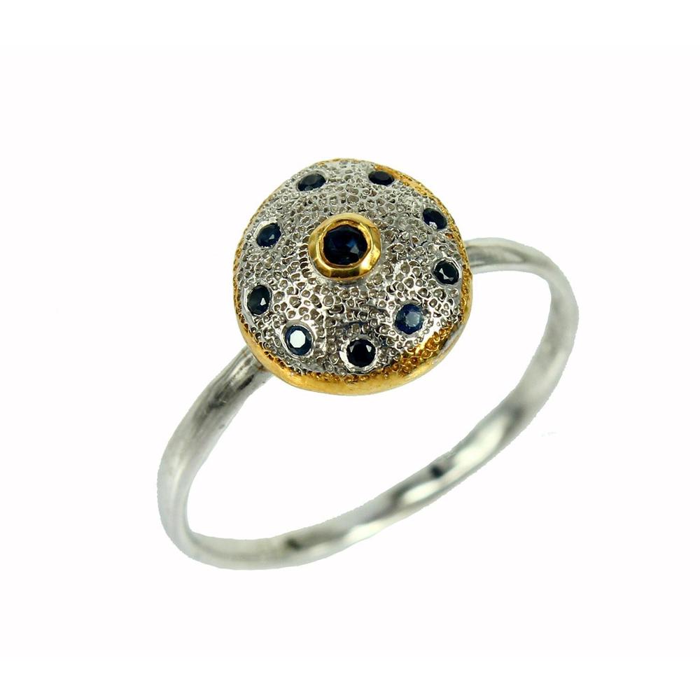 Stacking Blue Sapphire Ring-Rings-AdiOre Jewels