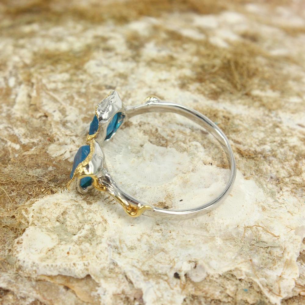 Stacking Rough Apatite Ring-Rings-AdiOre Jewels