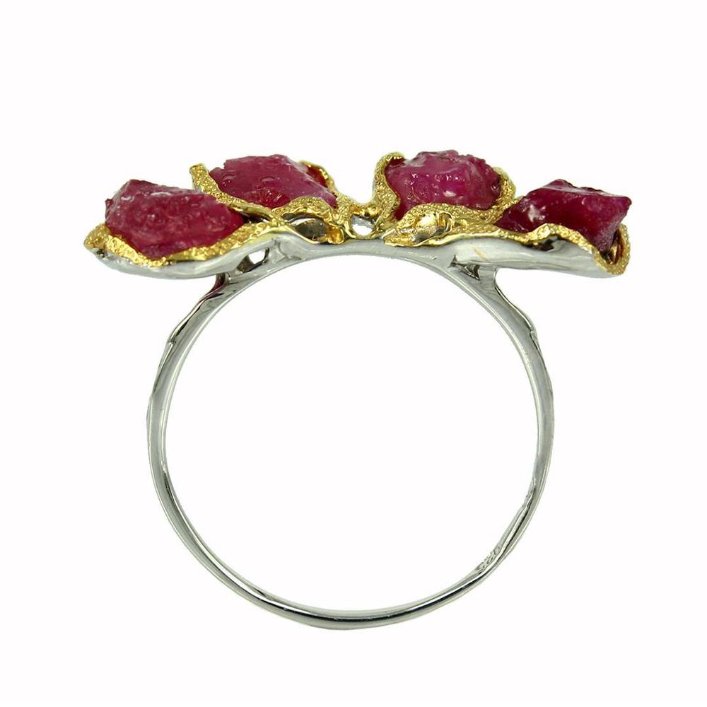 Stacking Rough Ruby Ring-Rings-AdiOre Jewels