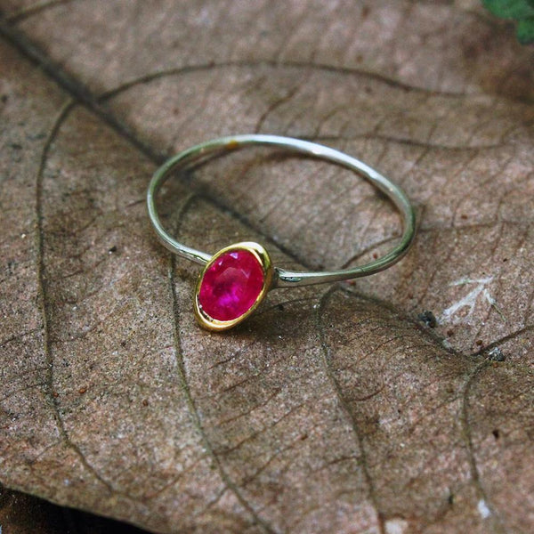 Stacking Ruby Ring-Rings-AdiOre Jewels