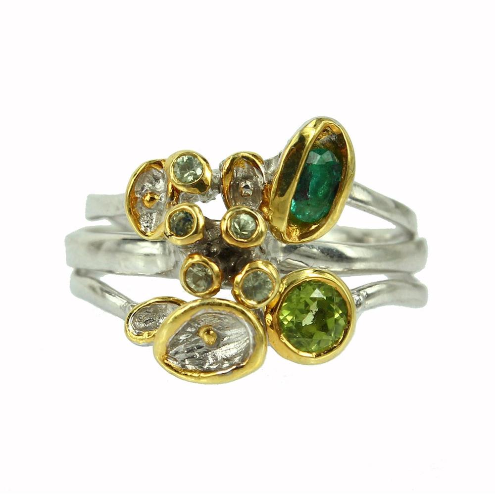 Stacking Peridot Ring-Rings-AdiOre Jewels