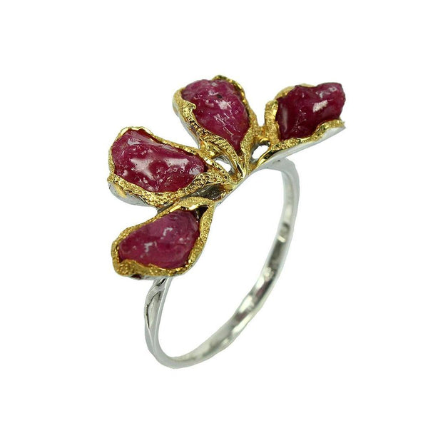 Stacking Rough Ruby Ring-Rings-AdiOre Jewels