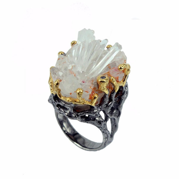 One Of A Kind Tierra Crystal Ring-Rings-AdiOre Jewels