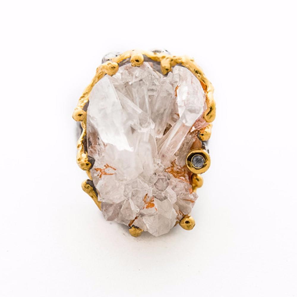 One Of A Kind Tierra Crystal Ring-Rings-AdiOre Jewels