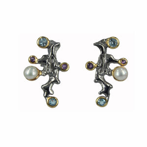 Alice Flemma Mezclado Earrings-Earrings-AdiOre Jewels