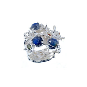 Coral Love Tierra Azul Ring-Rings-AdiOre Jewels