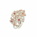 Fern & Leaf Flemma Rojo Ring-Rings-AdiOre Jewels