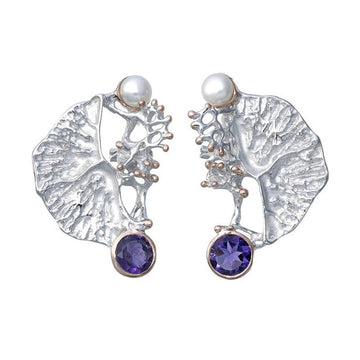 Alice Flemma Lila Earring-Earrings-AdiOre Jewels