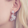 Aqua Flemma Morado Earrings-Earrings-AdiOre Jewels