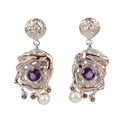 Alice Flemma Lila Earring-Earrings-AdiOre Jewels