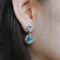 Alice Flemma Azul Earrings-Earrings-AdiOre Jewels