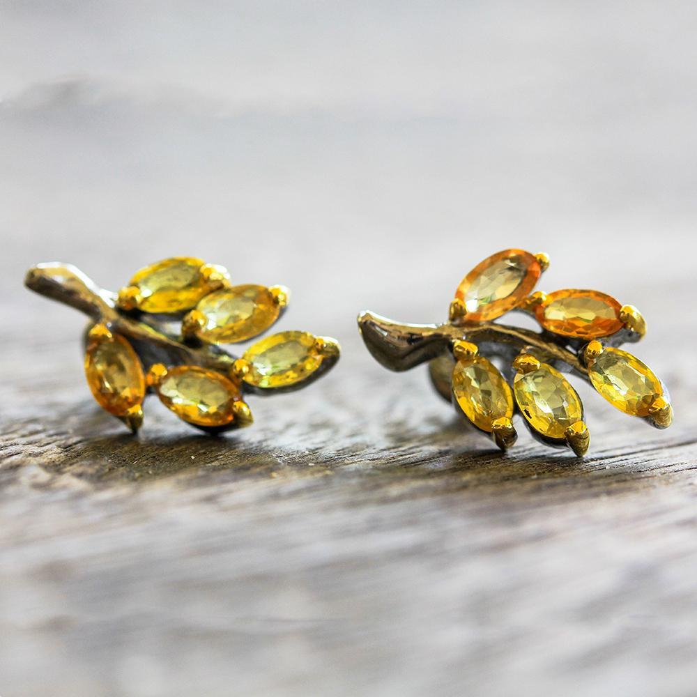 Classic Flemma Amarillo Earrings-Earrings-AdiOre Jewels