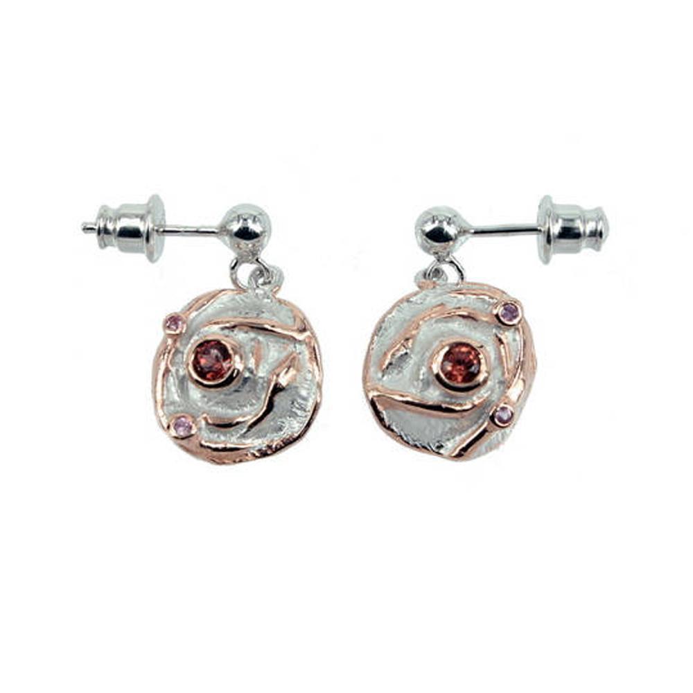 Fern &Leaf Flemma Rojo Earrings-Earrings-AdiOre Jewels
