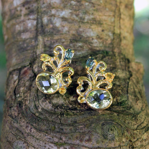 Alice Flemma Verde Earrings-Earrings-AdiOre Jewels