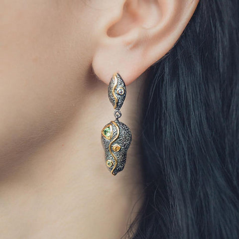 Alice Flemma Mezclado Earring-Earrings-AdiOre Jewels
