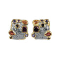 Alice Flemma Rojo Earrings-Earrings-AdiOre Jewels