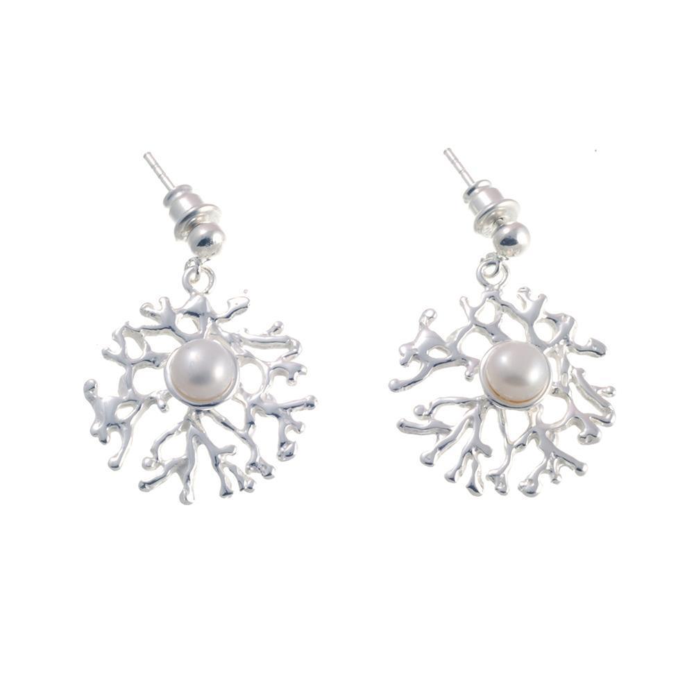 Aqua Tierra Perla Earrings-Earrings-AdiOre Jewels