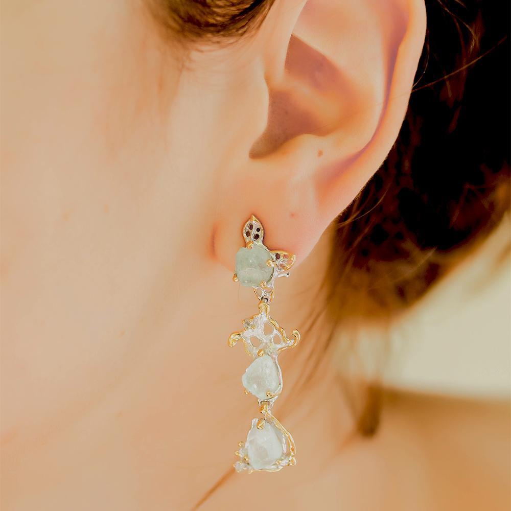 Alice Tierra Azul Earrings-Earrings-AdiOre Jewels