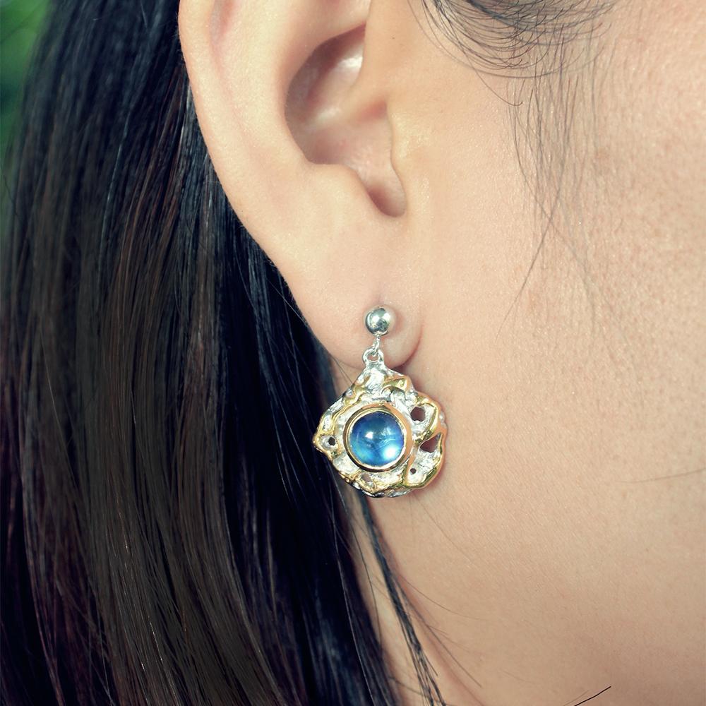 Classic Tierra Azul Earrings-Earrings-AdiOre Jewels