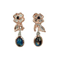 Fern And Leaf Tierra Azul Earrings-Earrings-AdiOre Jewels