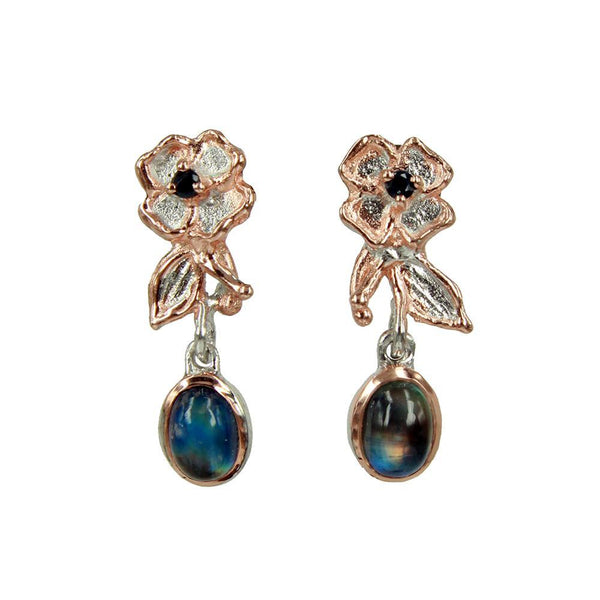 Fern And Leaf Tierra Azul Earrings-Earrings-AdiOre Jewels