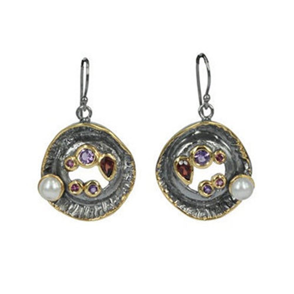 Alice Flemma Mezclado Earrings-Earrings-AdiOre Jewels