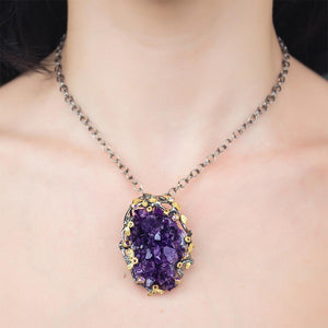 One Of A Kind Tierra Púrpura Necklace-Necklaces-AdiOre Jewels