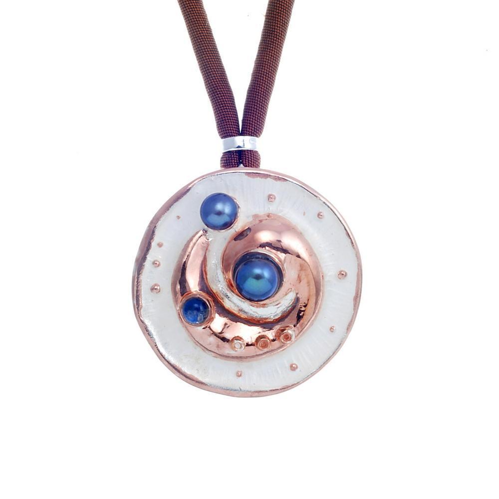 Aqua Flemma Azul Pendant-Pendants-AdiOre Jewels