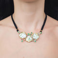 One Of A Kind Aqua Mother of Pearl Necklace-Necklaces-AdiOre Jewels