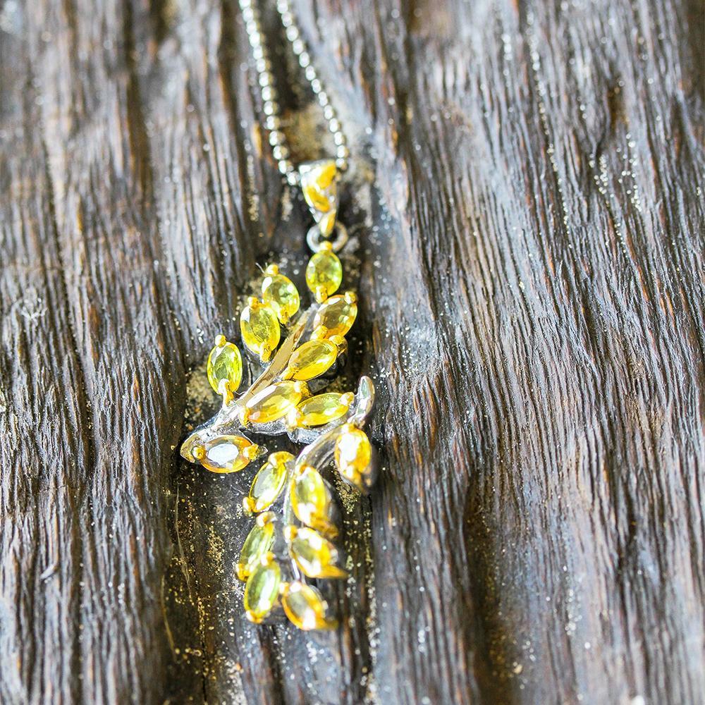 Classic Flemma Amarillo Necklace-Necklaces-AdiOre Jewels