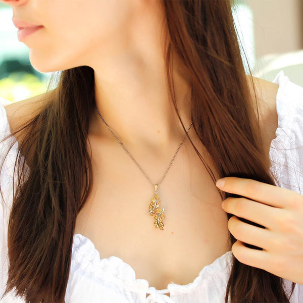 Classic Flemma Amarillo Necklace-Necklaces-AdiOre Jewels