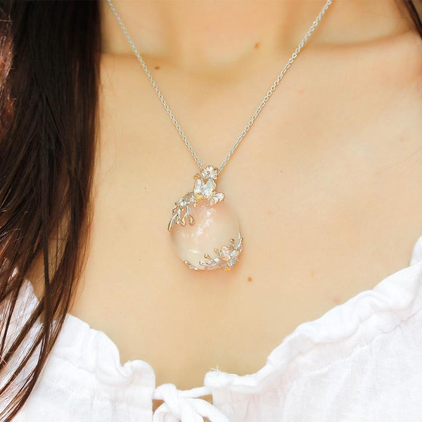Alice Tierra Rosa Necklace-Necklaces-AdiOre Jewels