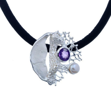 Alice Flemma Lila Pendant-Pendants-AdiOre Jewels