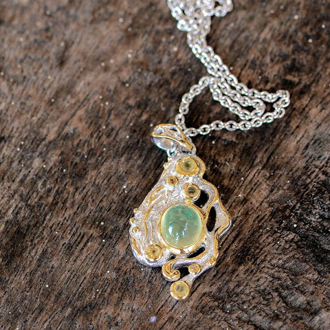 Alice Tierra Verde Necklace-Necklaces-AdiOre Jewels