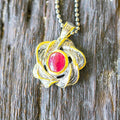 Alice Tierra Rojo Necklace-Necklaces-AdiOre Jewels