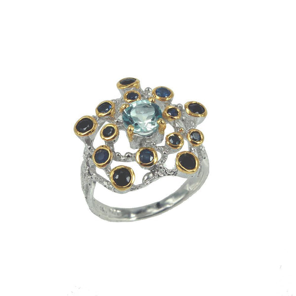 Alice Flemma Azul Ring-Rings-AdiOre Jewels