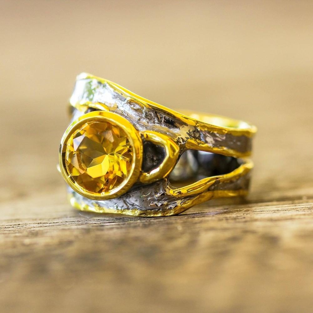 Alice Flemma Amarillo Ring-Rings-AdiOre Jewels