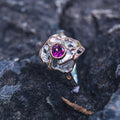 Classic Flemma Garnet Ring-Rings-AdiOre Jewels