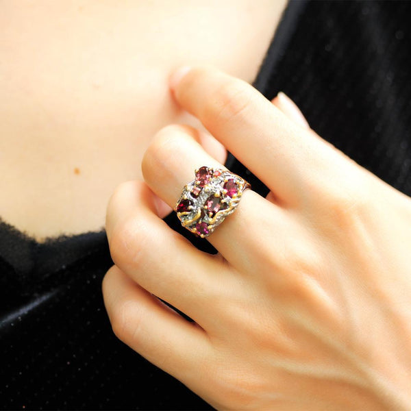 Alice Flemma Rojo Ring-Rings-AdiOre Jewels