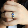 Classic Flemma Azul Ring-Rings-AdiOre Jewels