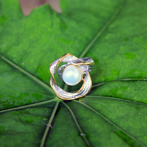 Aqua Tierra Perla Ring-Rings-AdiOre Jewels